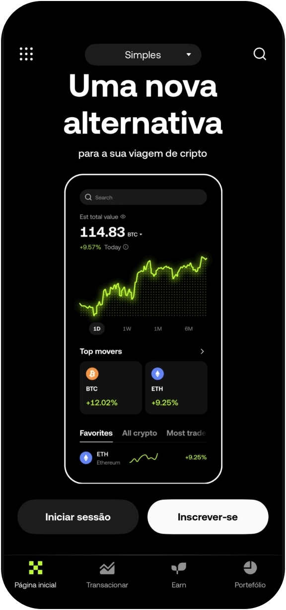 Abra a sua conta em poucos minutos