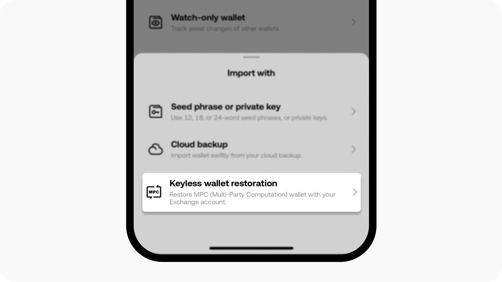 CT-app-web3-keyless wallet restore